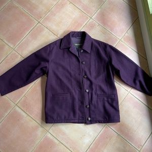 Vintage Timberland Weathergear Wool Coat Shirt Jacket Shacket Collar M